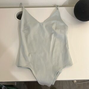 Light sage body suit